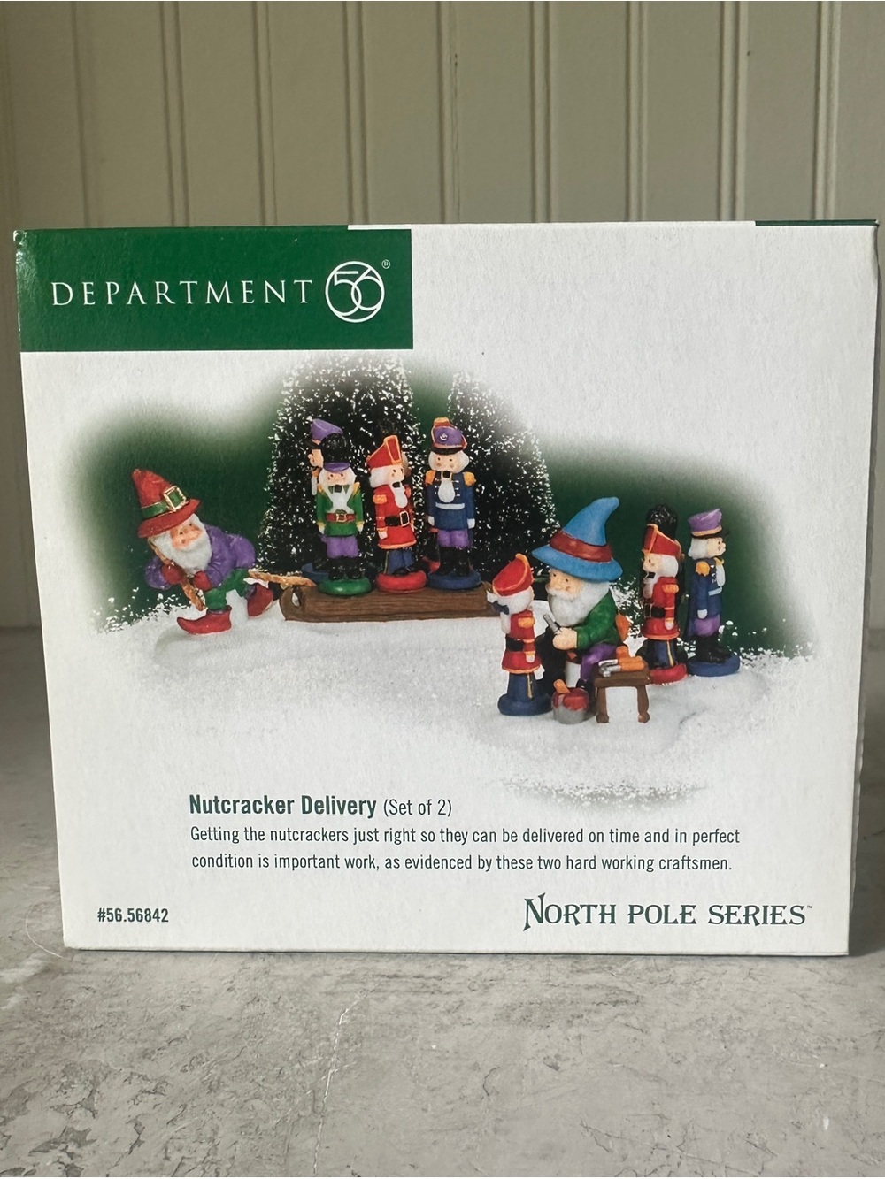 Department 56 North Pole Nutcracker Delivery #56.56842 Set Of 2 Accessory New